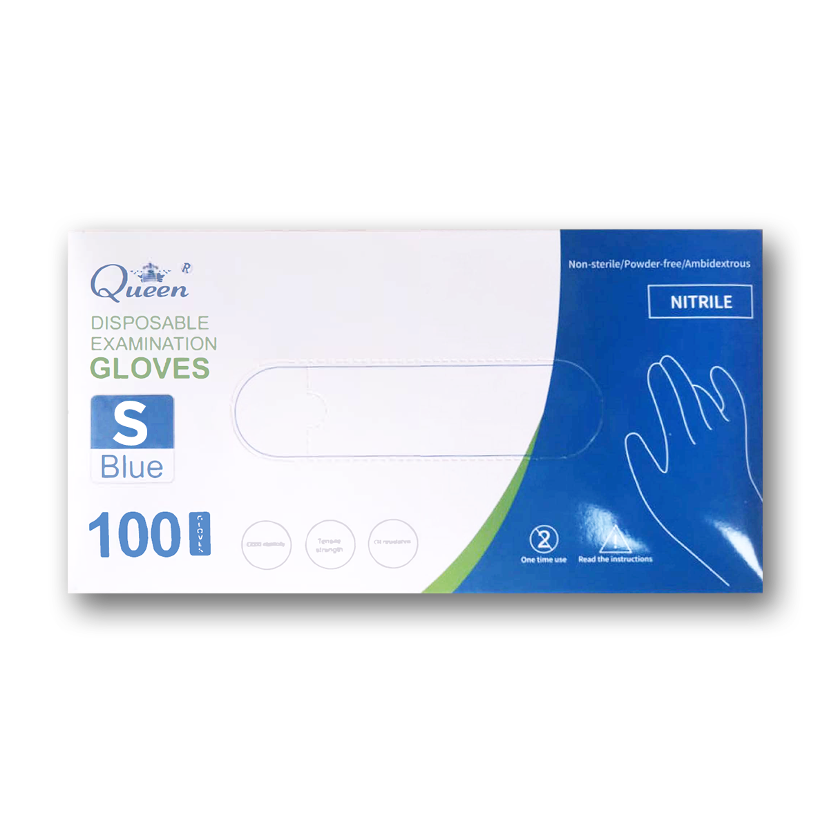 Queen - Medial Exam Nitrile Gloves (Small)